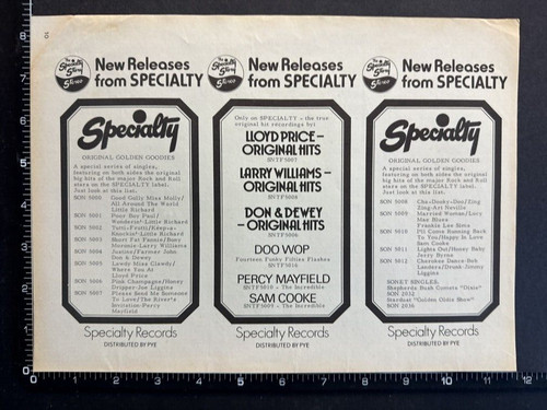New releases from speciality - new,