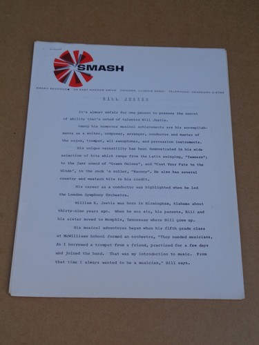 Bill justis 1965 smash - bill, us