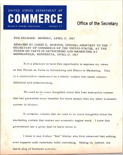 1967 james morton - 1967, secretary
