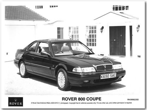 Rover 800 coupe press release - rover,