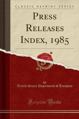 Press releases index 1985 - releases, index,