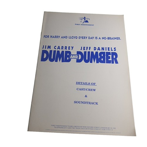 Dumb and dumber production - dumb,
