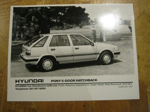 Hyundai pony press - hyundai, release