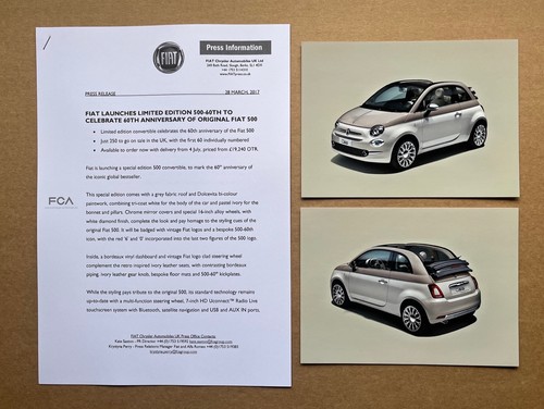 Fiat 500 60th anniversary - fiat,